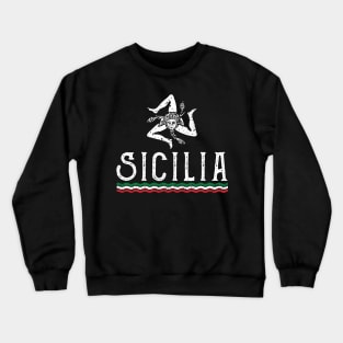 Love Sicilia Crest Siciliano Pride Crewneck Sweatshirt